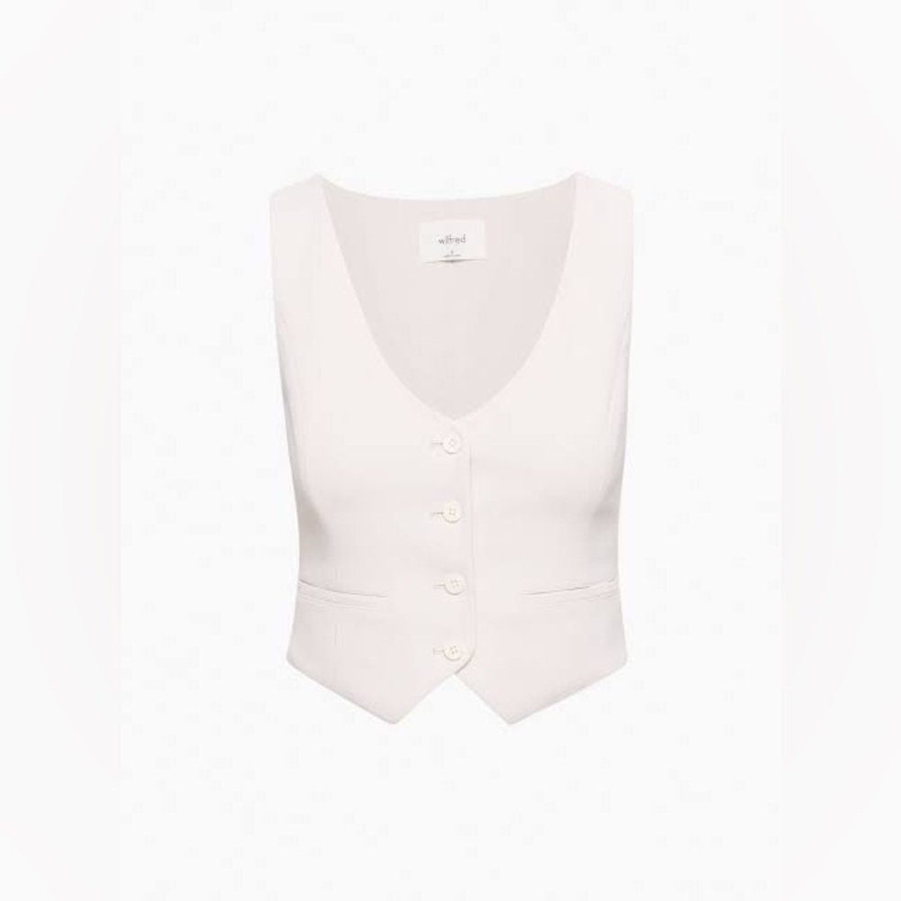 Aritzia Wilfred desire vest in vin gris